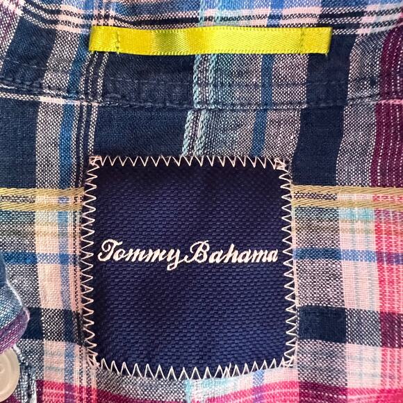 TOMMY BAHAMA 100% Linen Long Sleeve Button-up Shirt Men's Medium - Picture 6 of 9